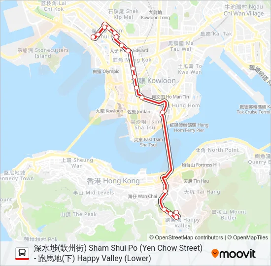 117 Bus Line Map