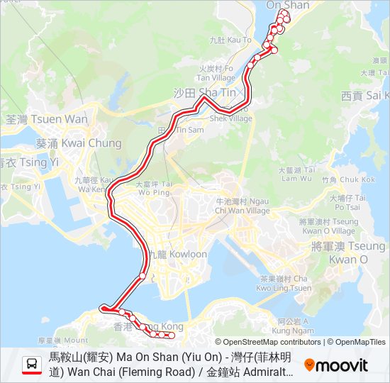 981P bus Line Map