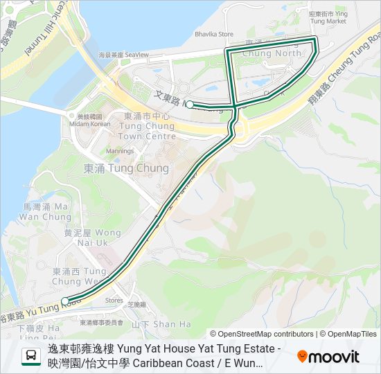 巴士37P的線路圖