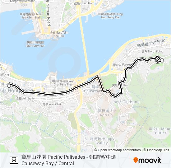 HR81 bus Line Map