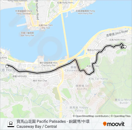 HR81 Bus Line Map