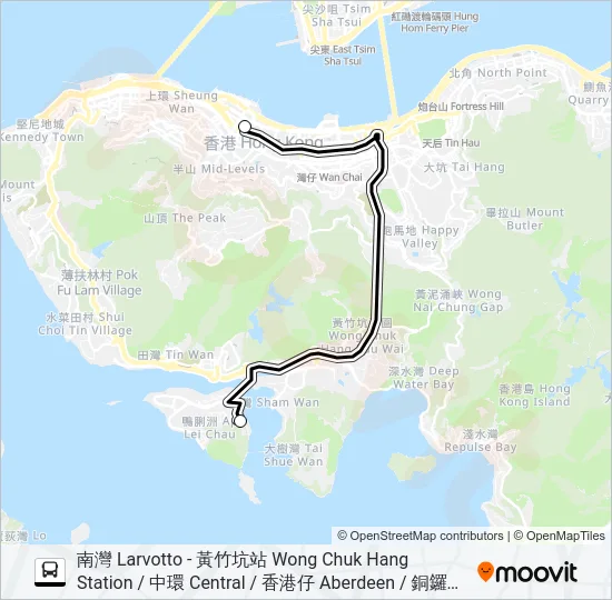 HR87 Bus Line Map
