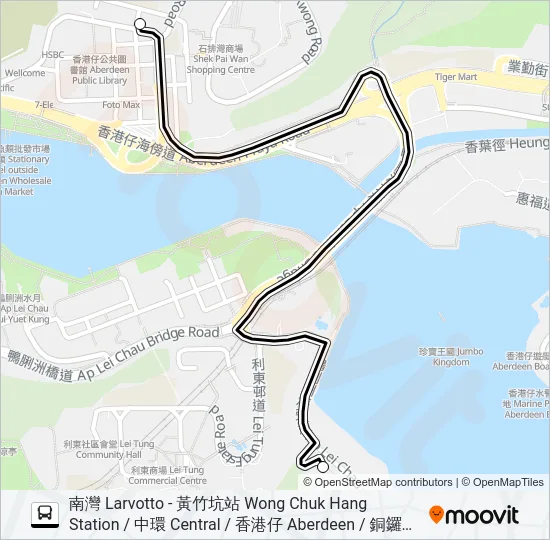 HR87 Bus Line Map
