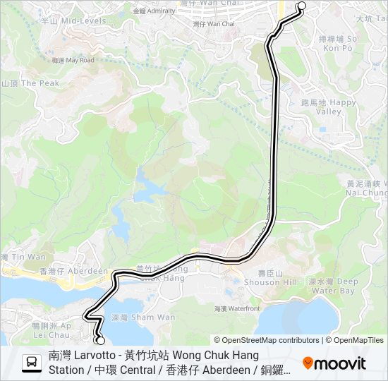 巴士HR87的線路圖