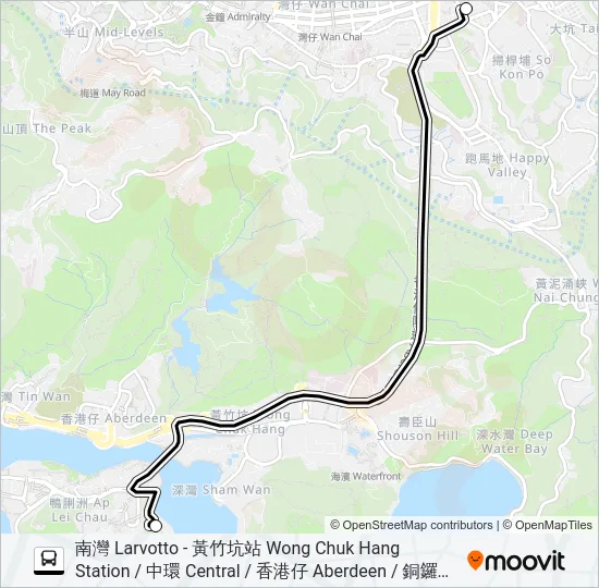 HR87 Bus Line Map