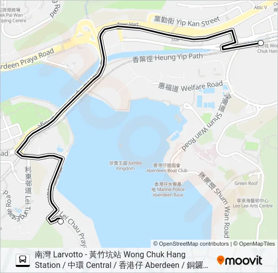 HR87 Bus Line Map
