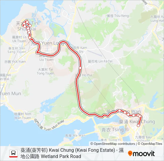 269P Bus Line Map