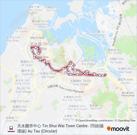 K74 bus Line Map