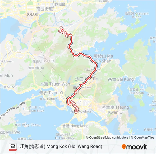 270B Bus Line Map