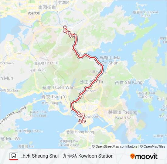 270P Bus Line Map