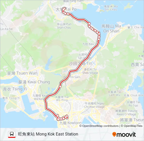 272X Bus Line Map