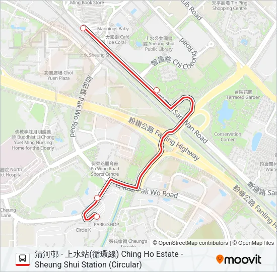 273B Bus Line Map