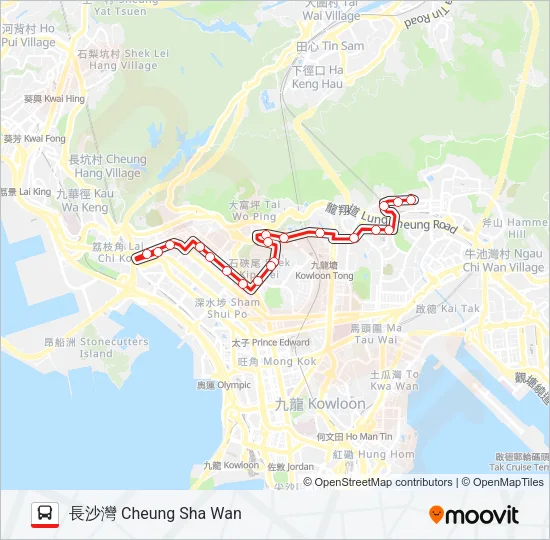 2B Bus Line Map