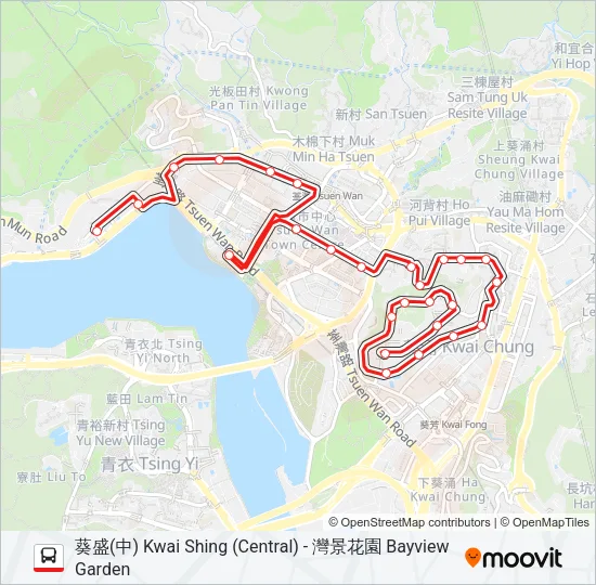 巴士34的線路圖