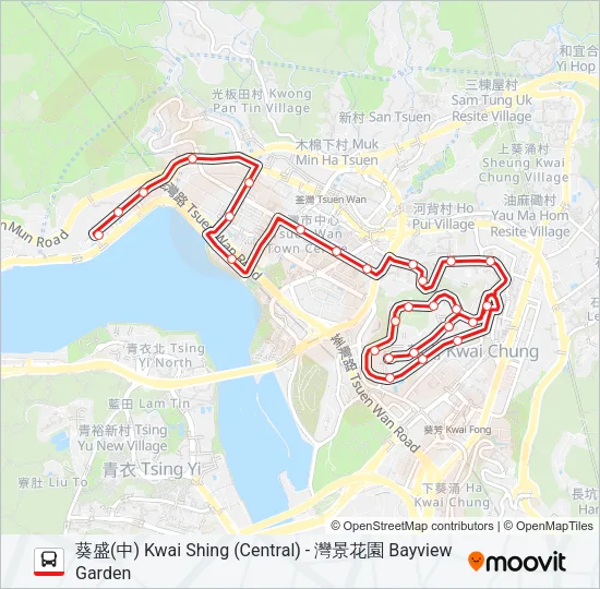 34 Bus Line Map