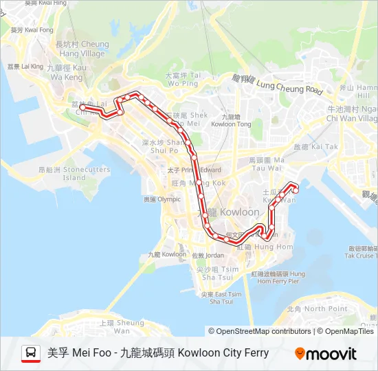 6C Bus Line Map