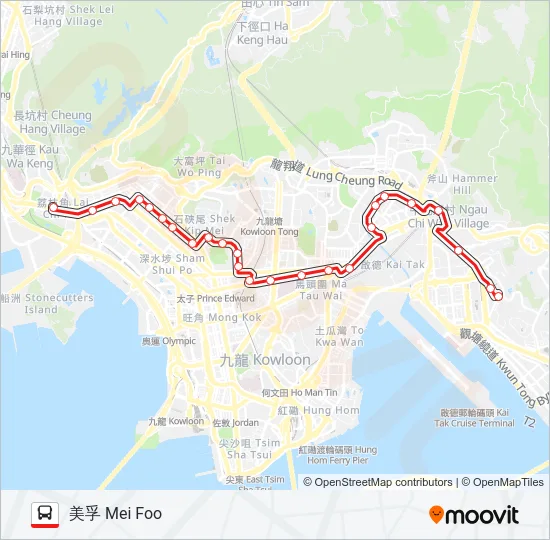 6D Bus Line Map