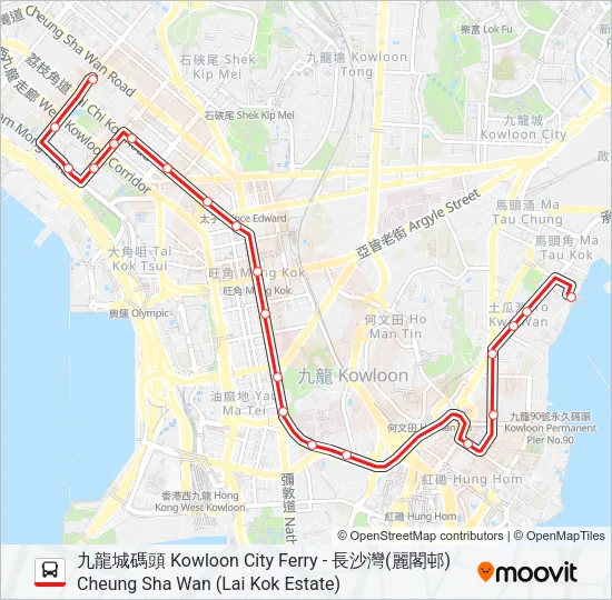 6F Bus Line Map