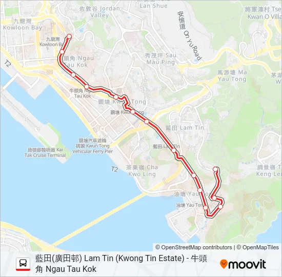 14B Bus Line Map