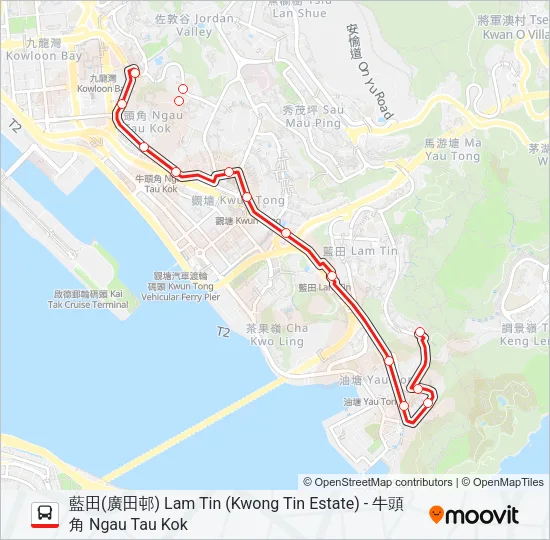 14B Bus Line Map