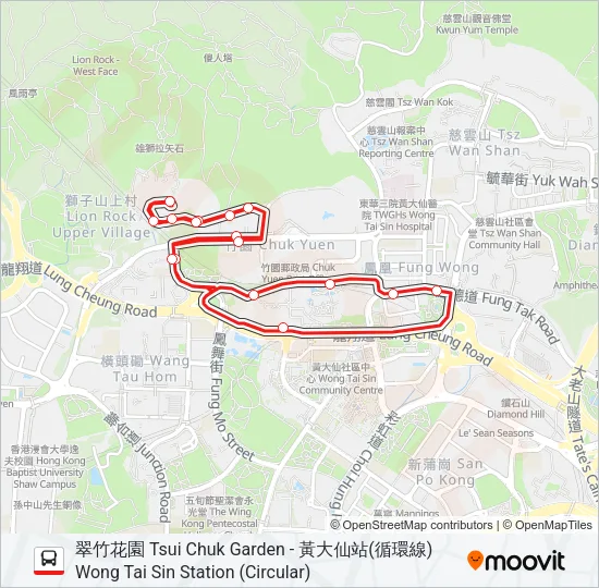 211 Bus Line Map