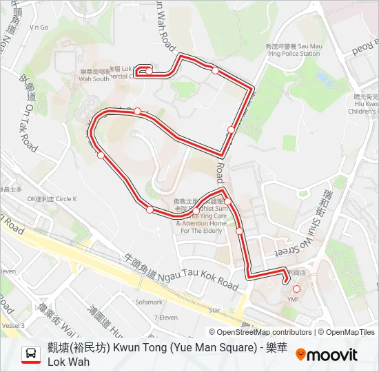 28S Bus Line Map