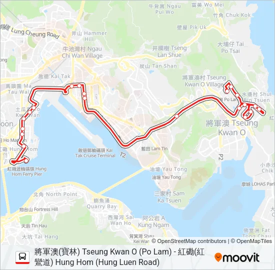297 Bus Line Map