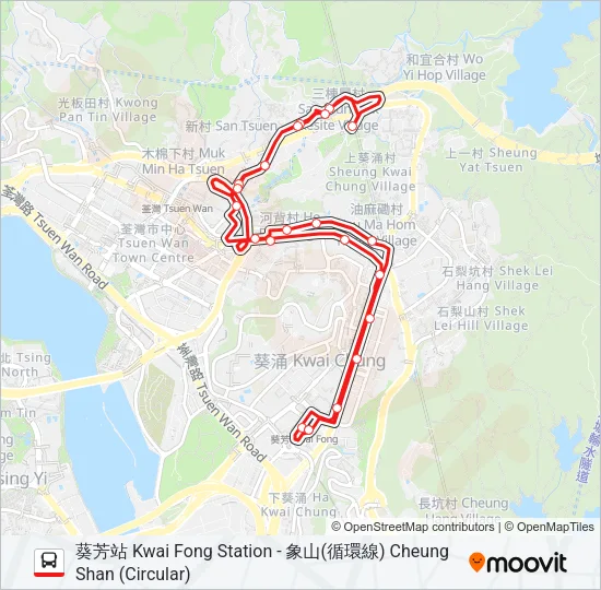 32M Bus Line Map