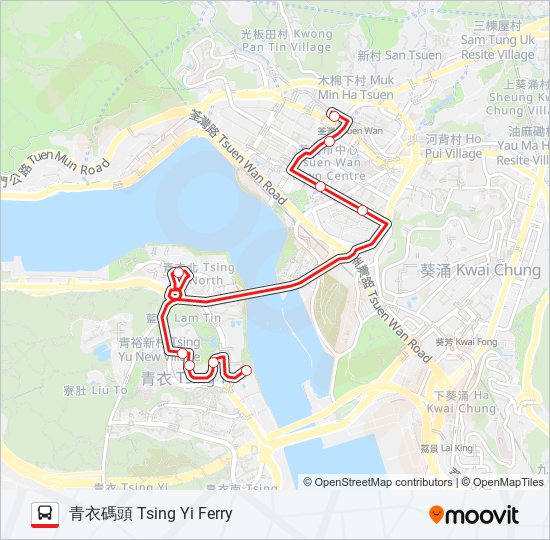 41M bus Line Map