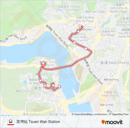 41M Bus Line Map