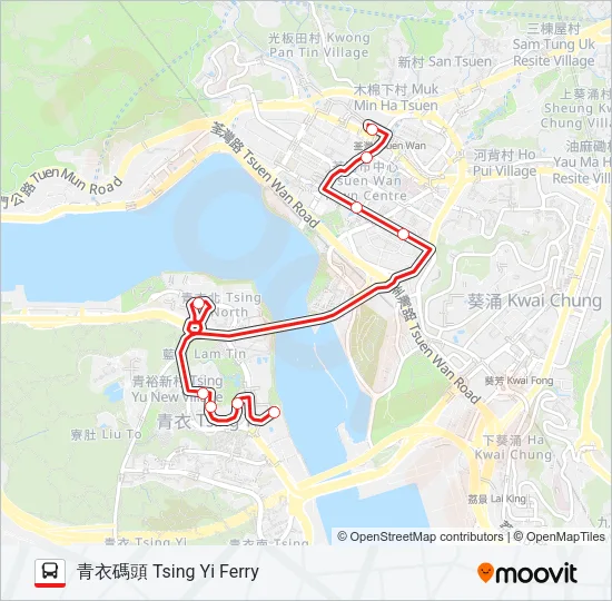 41M Bus Line Map