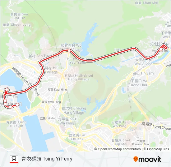 49P Bus Line Map