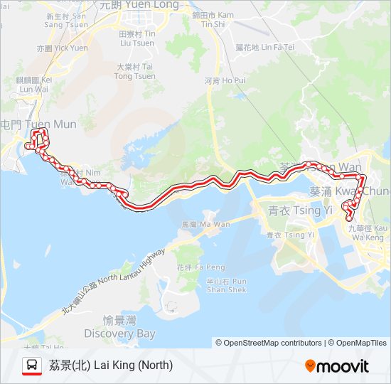 61M bus Line Map