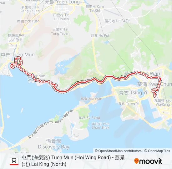 61M Bus Line Map