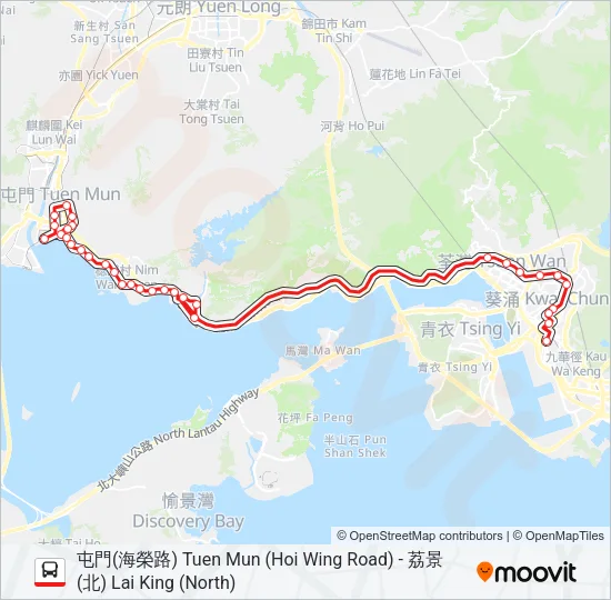 61M Bus Line Map