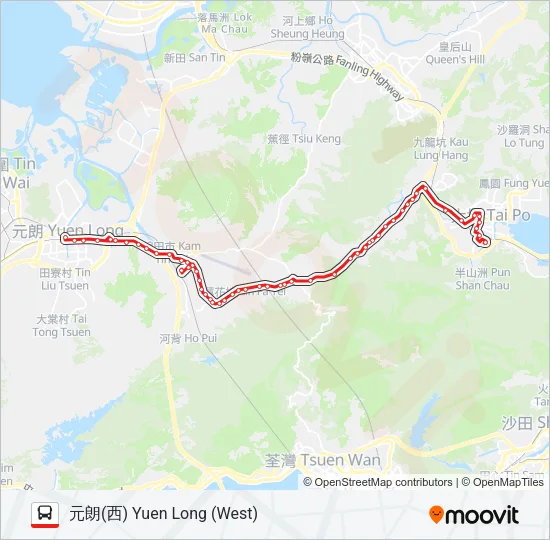64K Bus Line Map