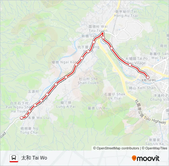 64K Bus Line Map