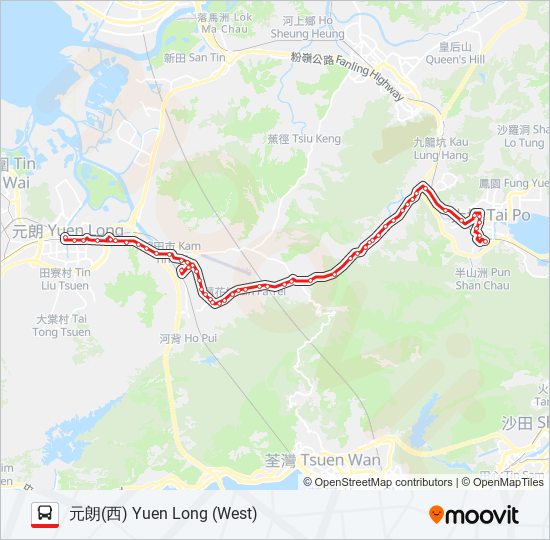 64K bus Line Map