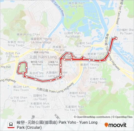 68F Bus Line Map