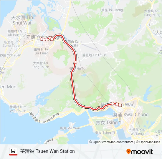 68M Bus Line Map