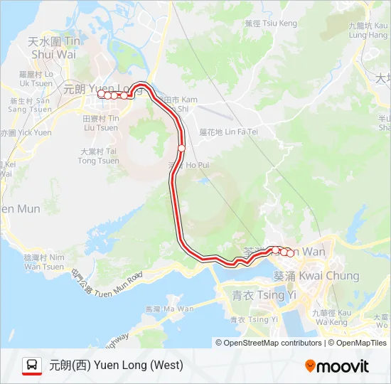 68M Bus Line Map