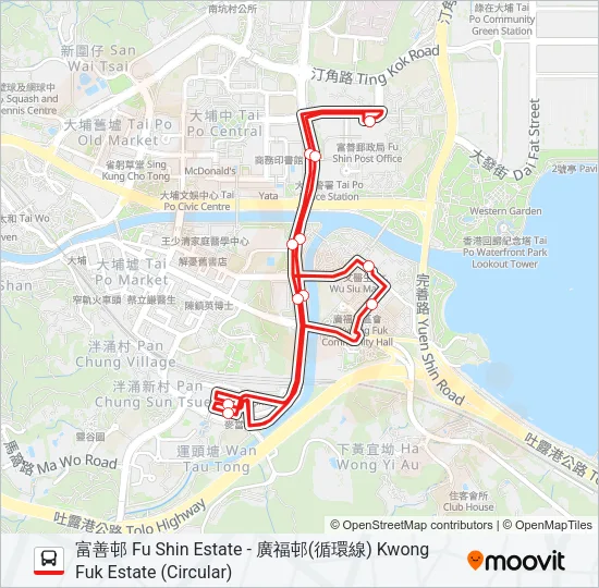 71S Bus Line Map