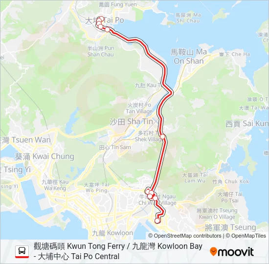 74B Bus Line Map