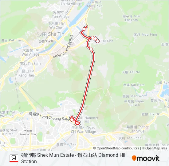 82P Bus Line Map
