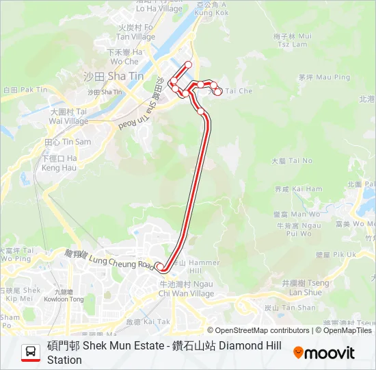 82P Bus Line Map