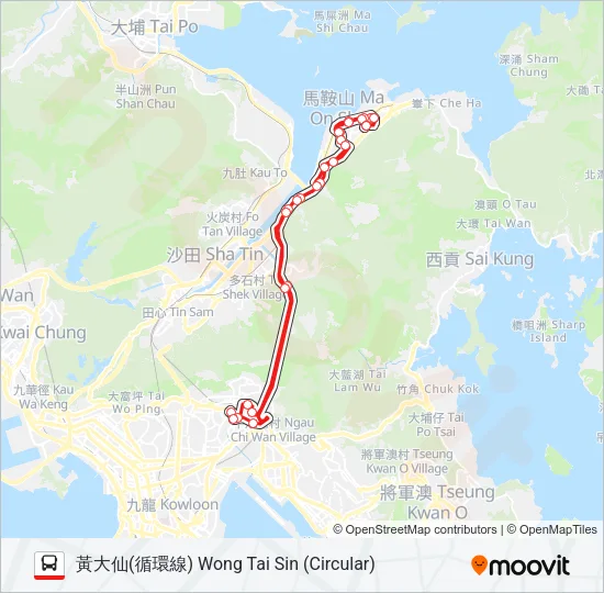 85M Bus Line Map
