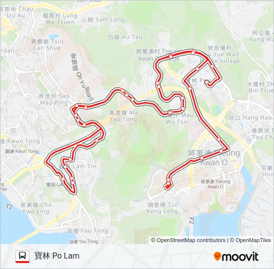 93M Bus Line Map