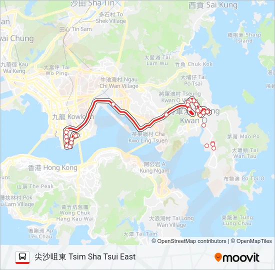 98D Bus Line Map