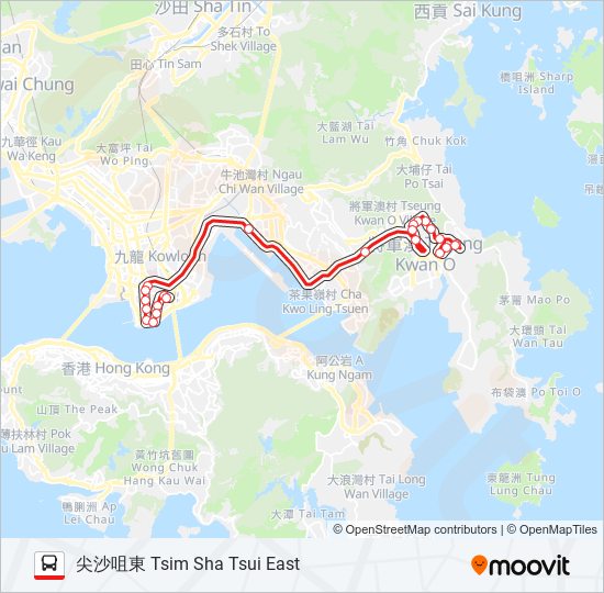 98D bus Line Map