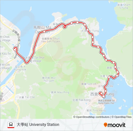 99R Bus Line Map